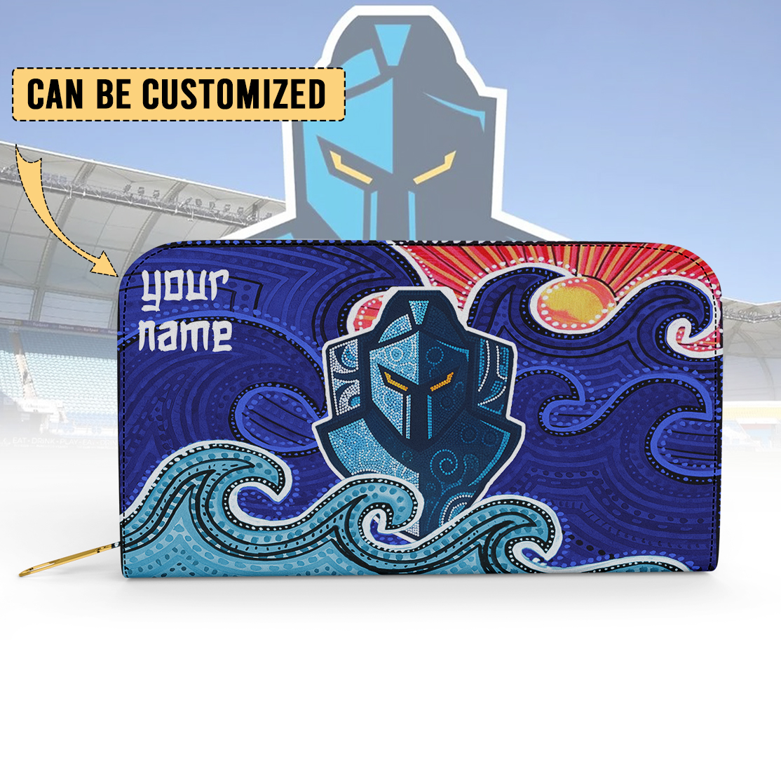 Auspiritmerch Gold Coast Titans Personalized Clutch Purse Gift For Fans