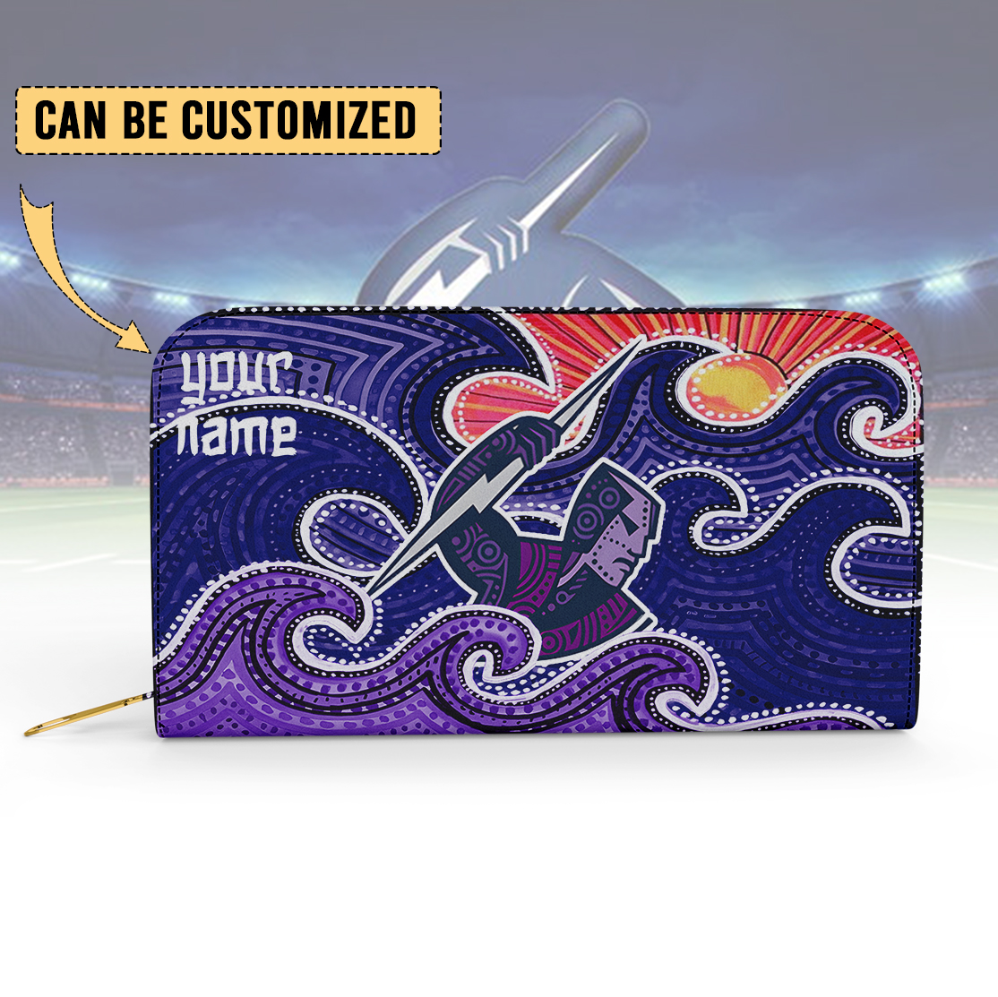 Auspiritmerch Melbourne Storm Personalized Clutch Purse Gift For Fans