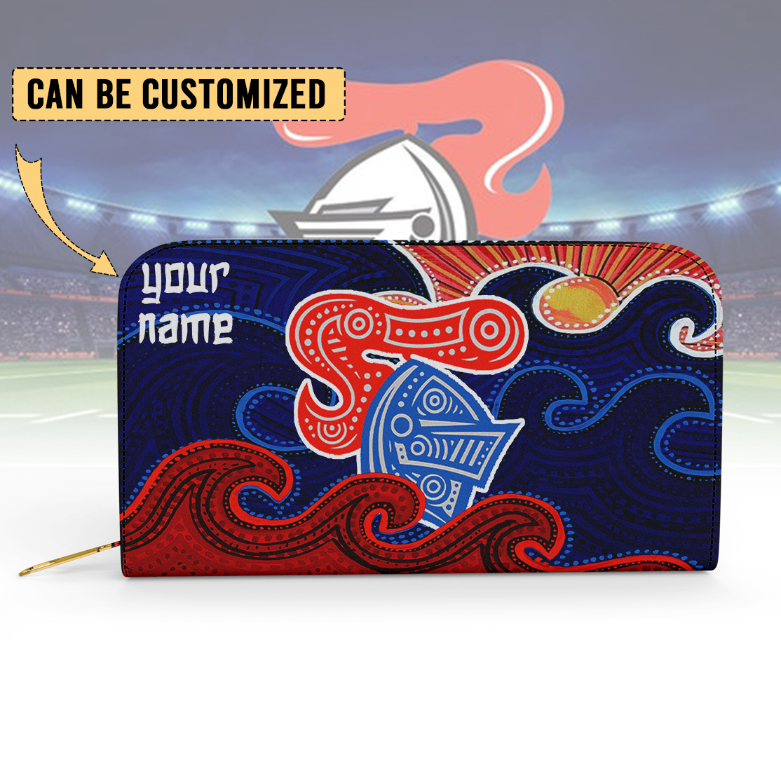 Auspiritmerch Newcastle Knights Personalized Clutch Purse Gift For Fans