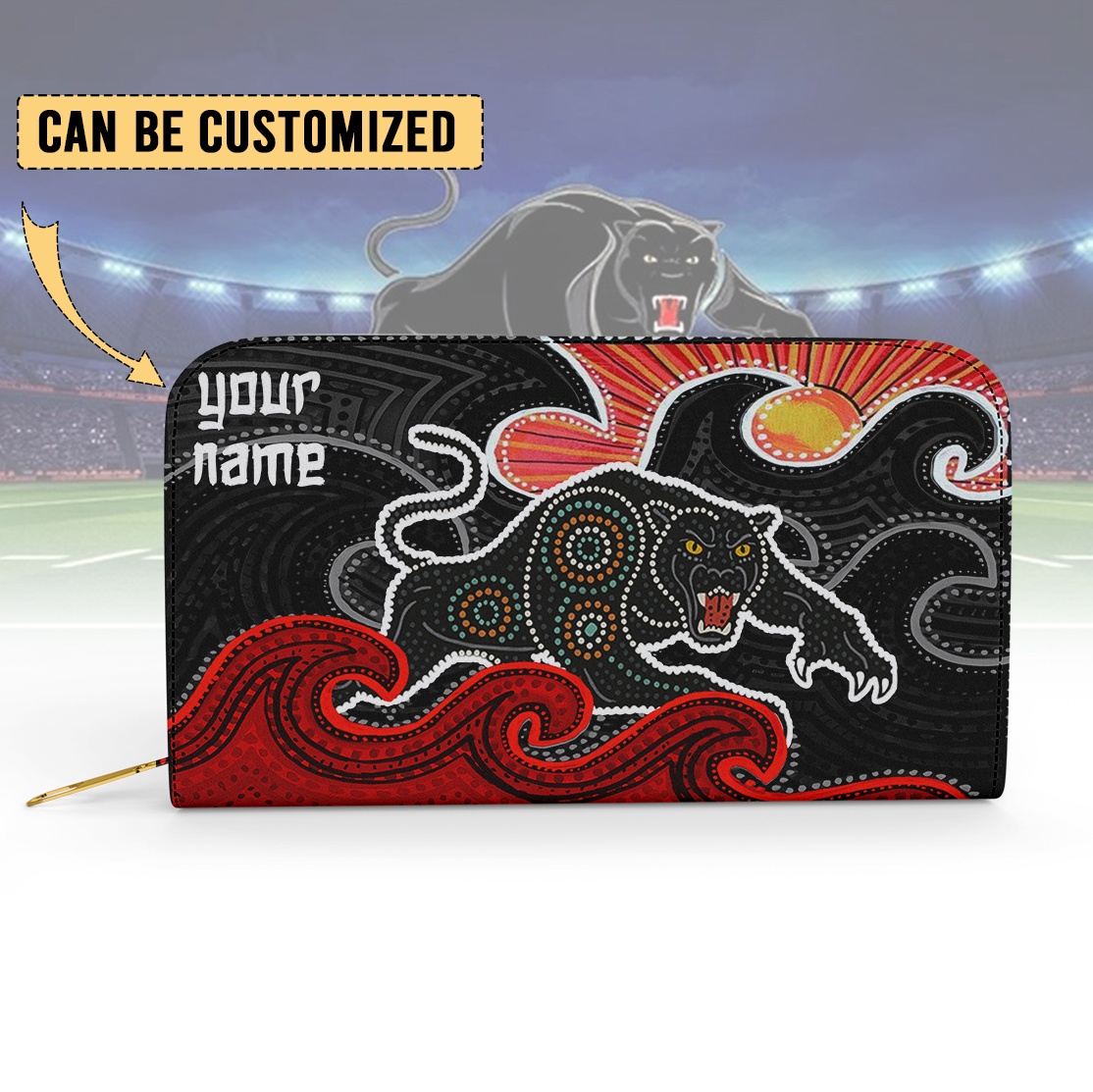 Auspiritmerch Penrith Panthers Personalized Clutch Purse Gift For Fans
