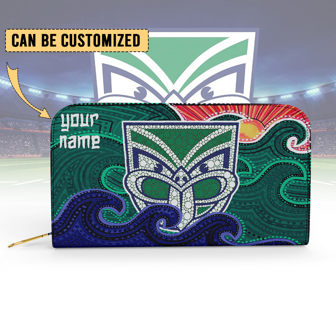 Auspiritmerch New Zealand Warriors Personalized Clutch Purse Gift For Fans