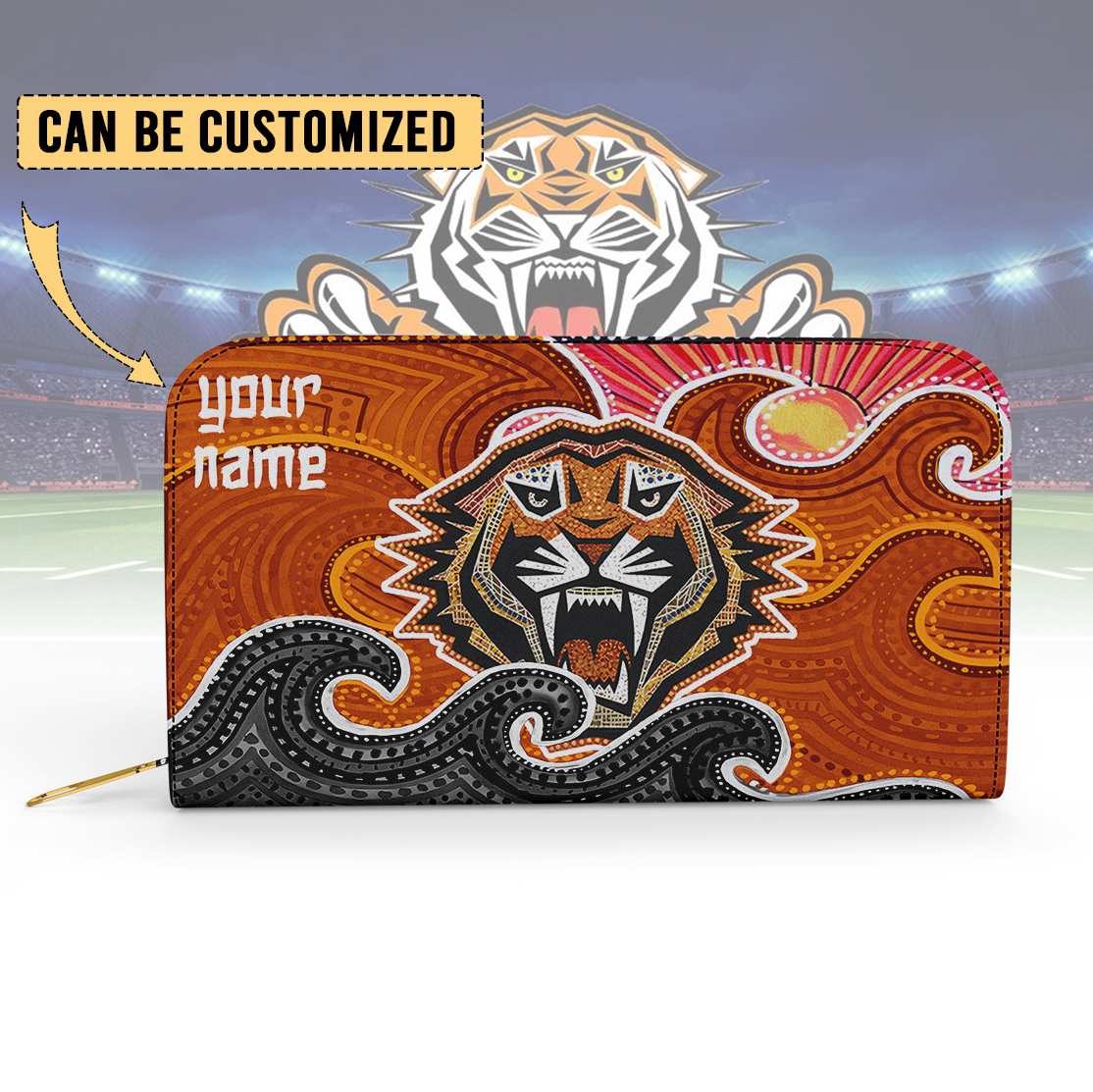 Auspiritmerch Wests Tigers Personalized Clutch Purse Gift For Fans