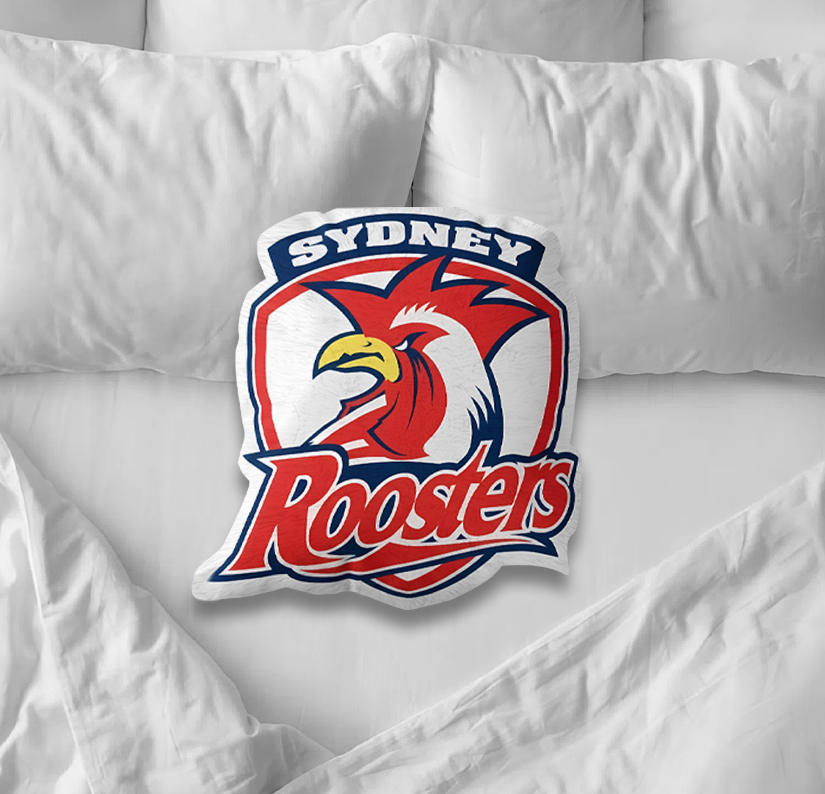 Auspiritmerch Sydney Roosters Custom Shaped Pillow Gift For Fans