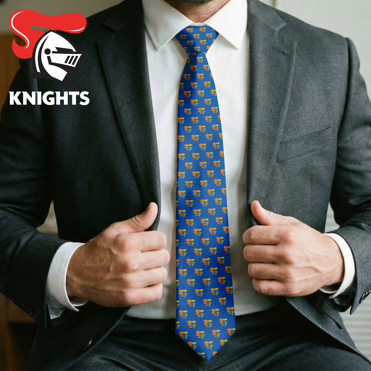 Auspiritmerch Newcastle Knights Personalized Necktie Gifts For Fans