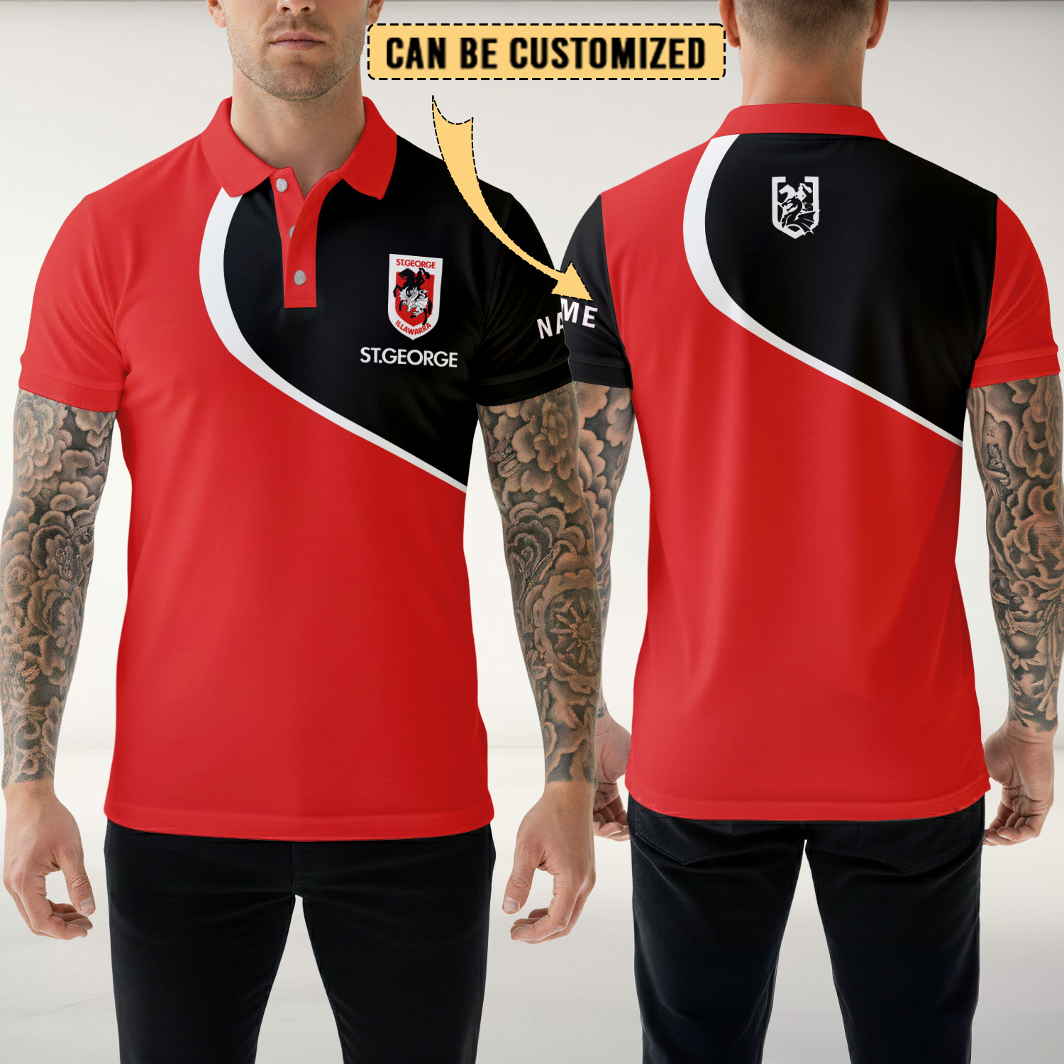 Auspiritmerch St. George Illawarra Dragons Personalized Tank Top Gift For Fans