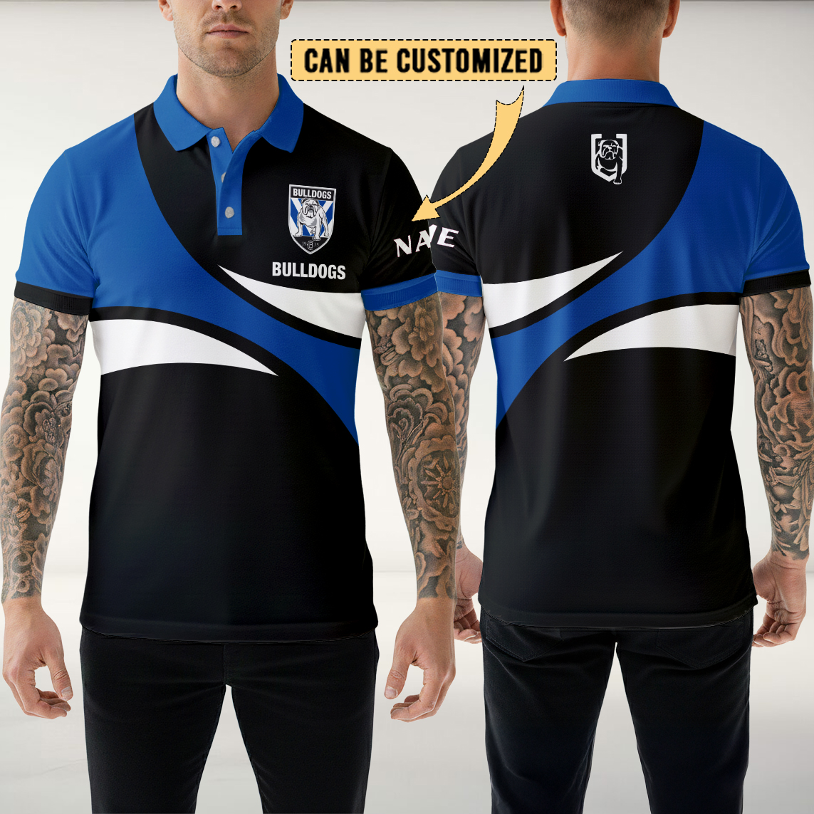 Auspiritmerch Canterbury-Bankstown Bulldogs Personalized Polo Shirt Gift For Fans