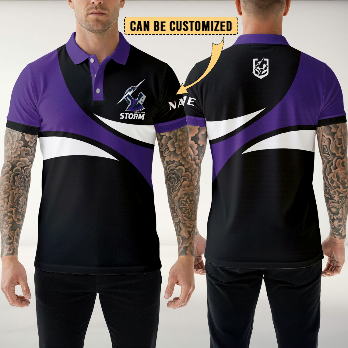 Auspiritmerch Melbourne Storm Personalized Polo Shirt Gift For Fans