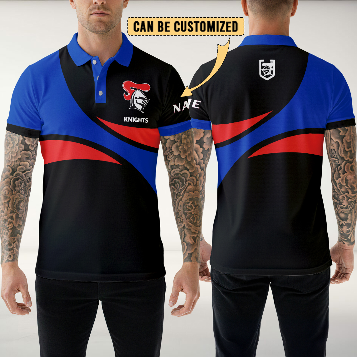 Auspiritmerch Newcastle Knights Personalized Polo Shirt Gift For Fans