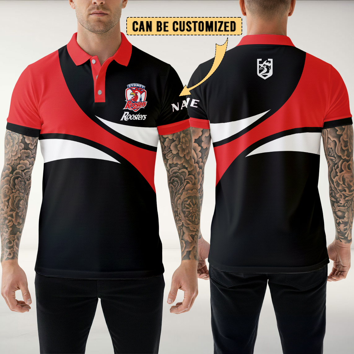 Auspiritmerch Sydney Roosters Personalized Polo Shirt Gift For Fans