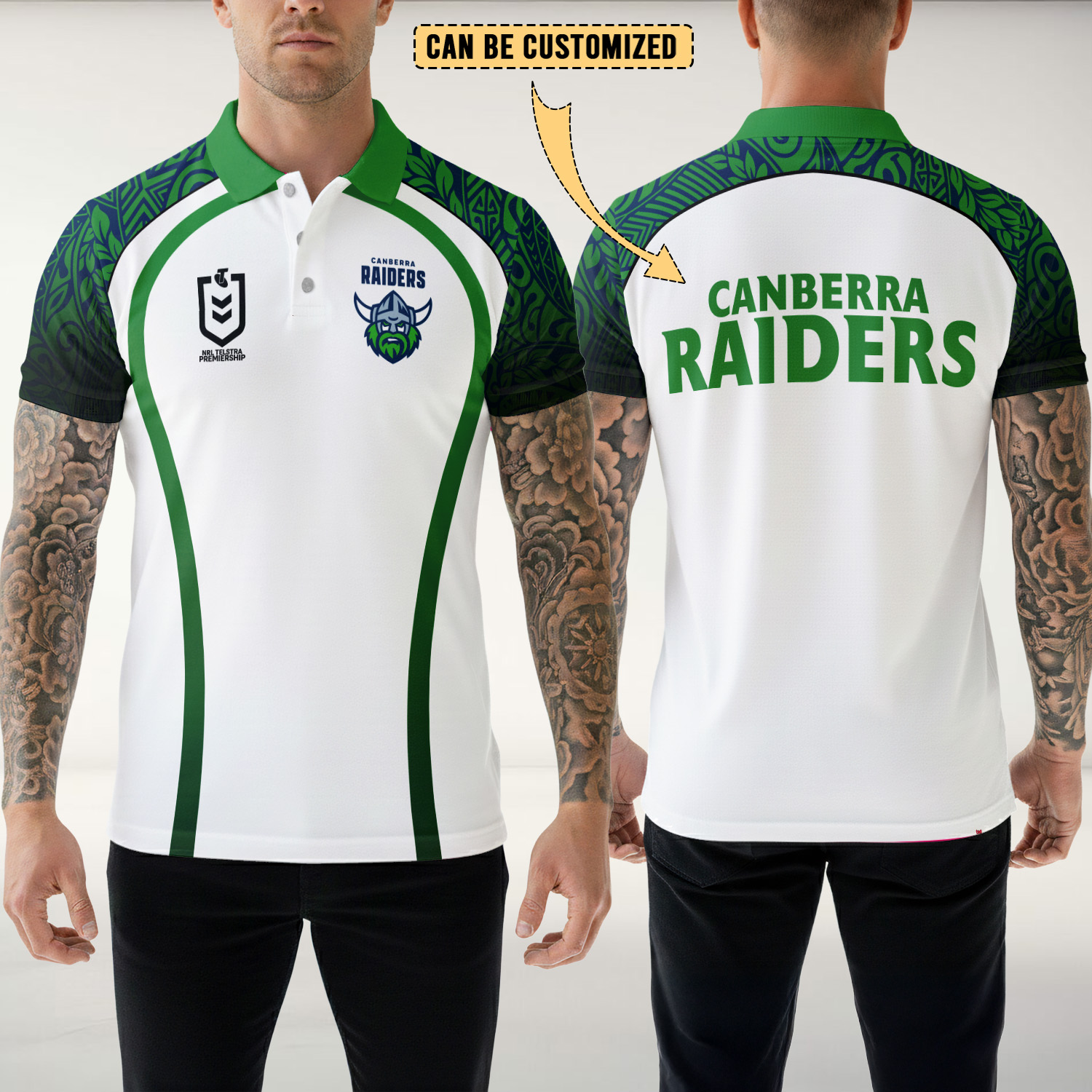 Auspiritmerch Canberra Raiders Personalized Polo Shirt Gift For Fans