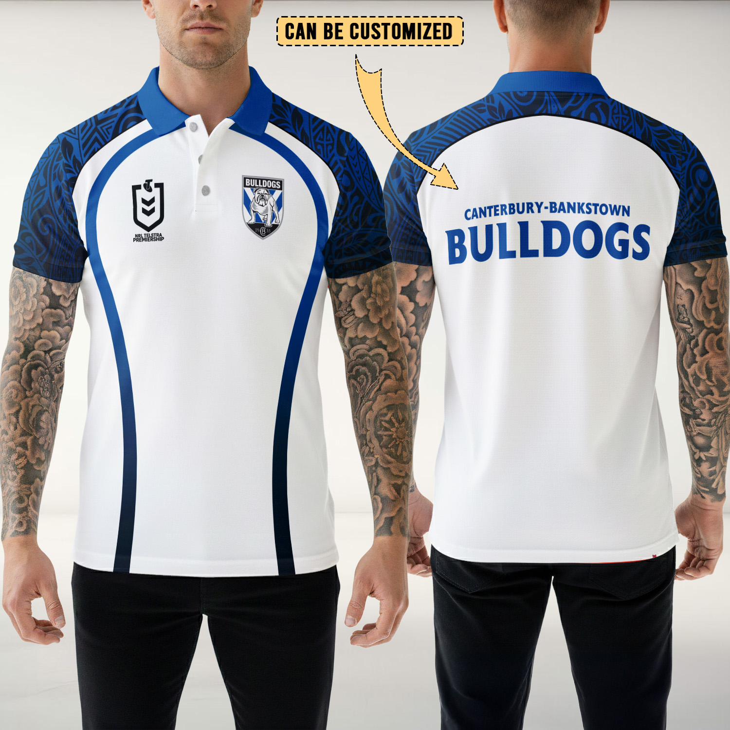 Auspiritmerch Canterbury-Bankstown Bulldogs Personalized Polo Shirt Gift For Fans