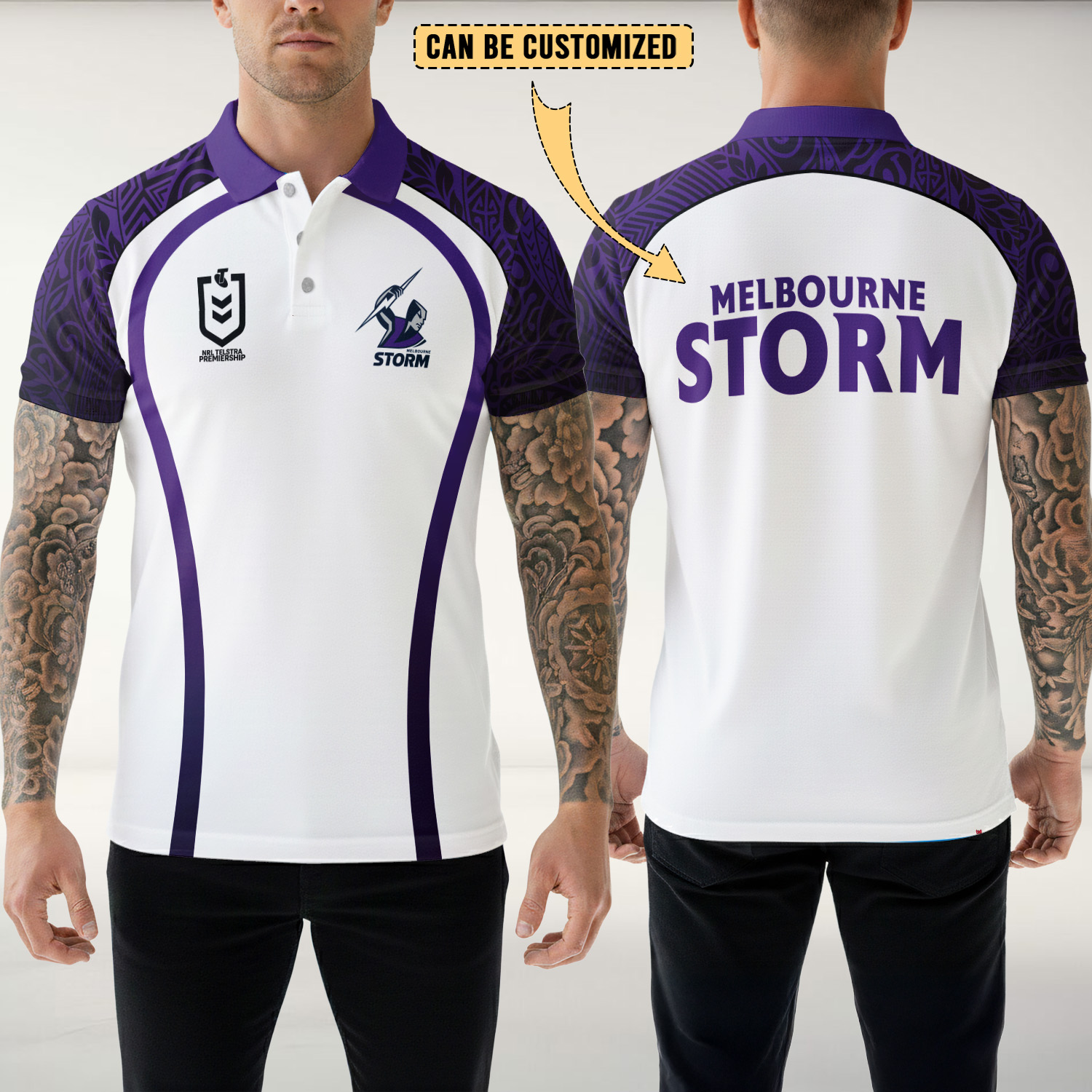 Auspiritmerch Melbourne Storm Personalized Polo Shirt Gift For Fans