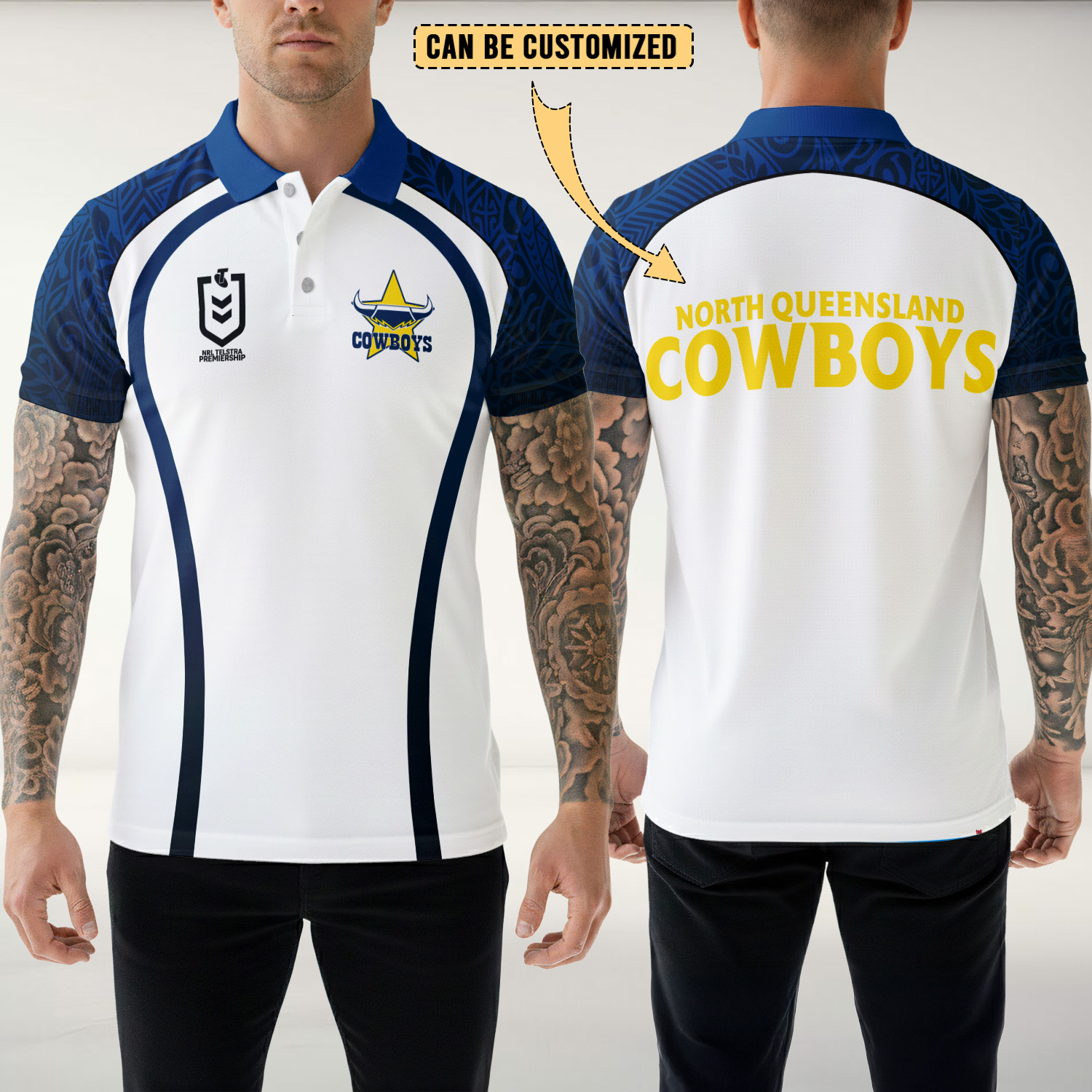 Auspiritmerch North Queensland Cowboys Personalized Polo Shirt Gift For Fans