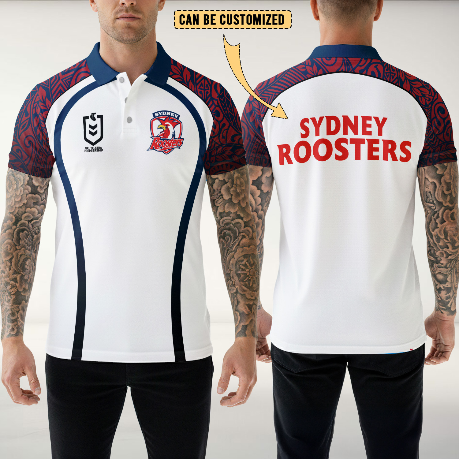 Auspiritmerch Sydney Roosters Personalized Polo Shirt Gift For Fans