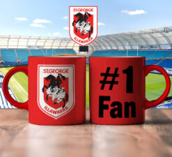 Auspiritmerch St. George Illawarra Dragons Personalized Mug Gift For Fans - Style 1