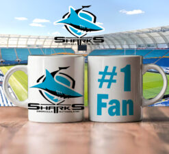 Auspiritmerch Cronulla-Sutherland Sharks Personalized Mug Gift For Fans - Style 2