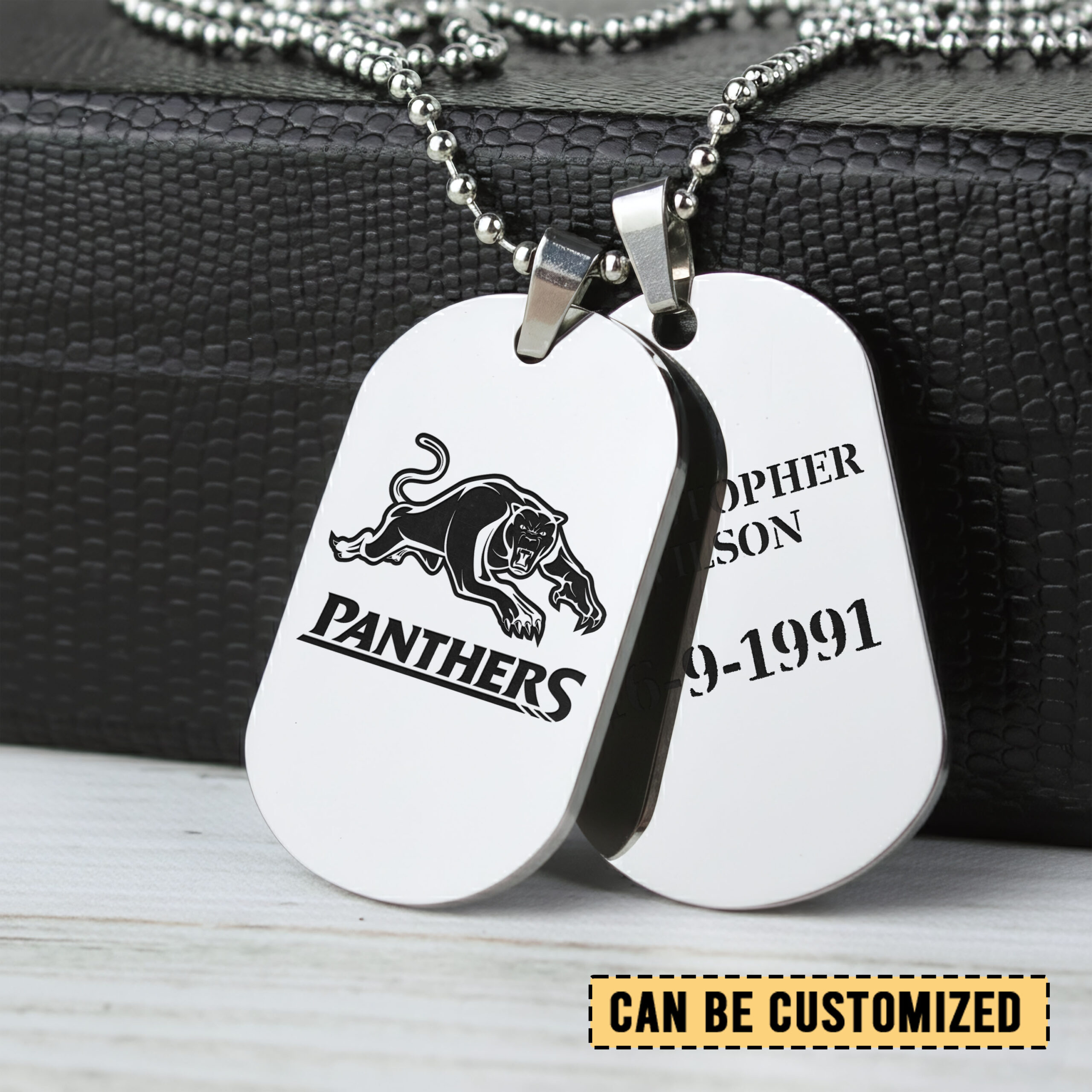 Auspiritmerch Penrith Panthers Personalized Necklace Dog Tag For Fans