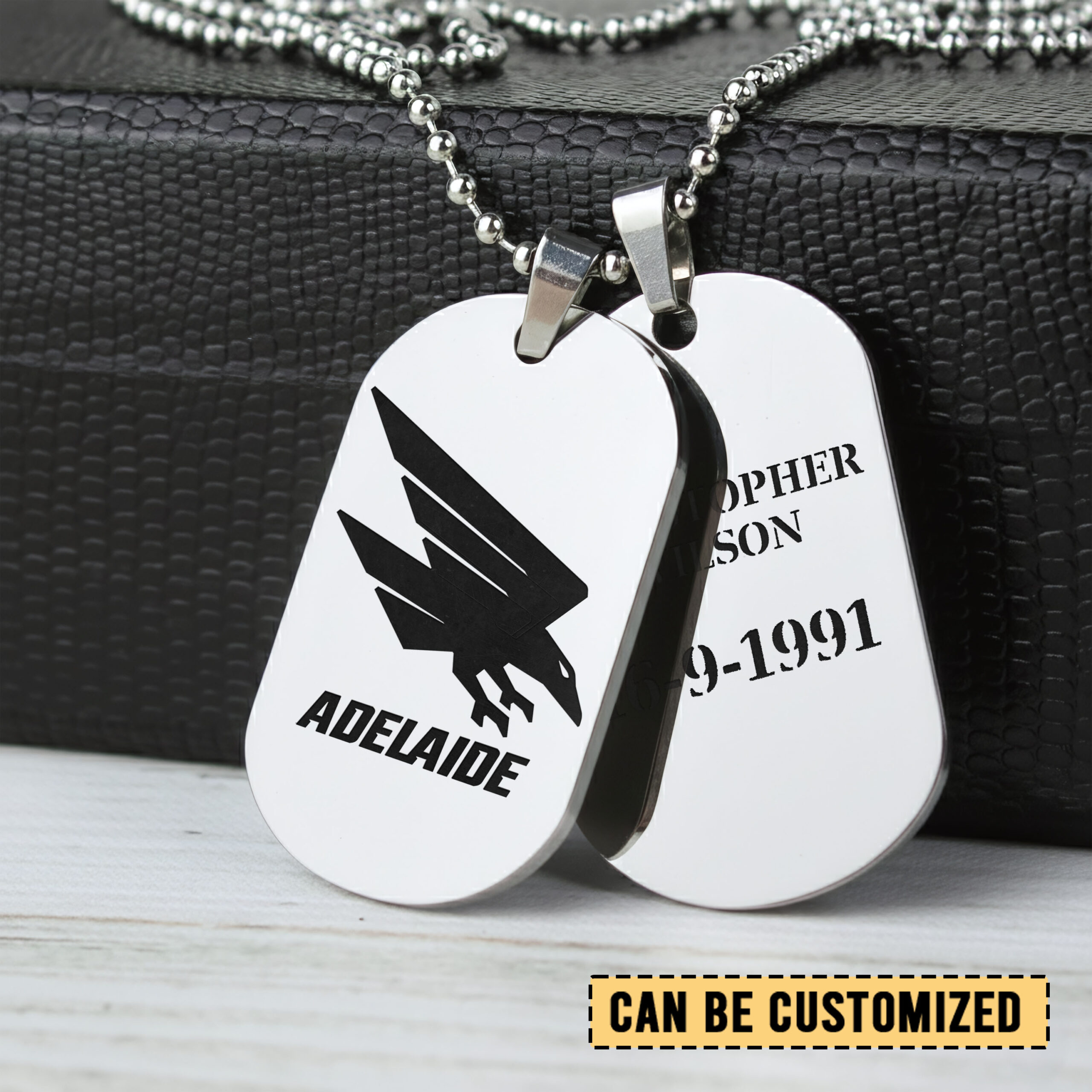 Auspiritmerch Adelaide Crows Personalized Necklace Dog Tag For Fans