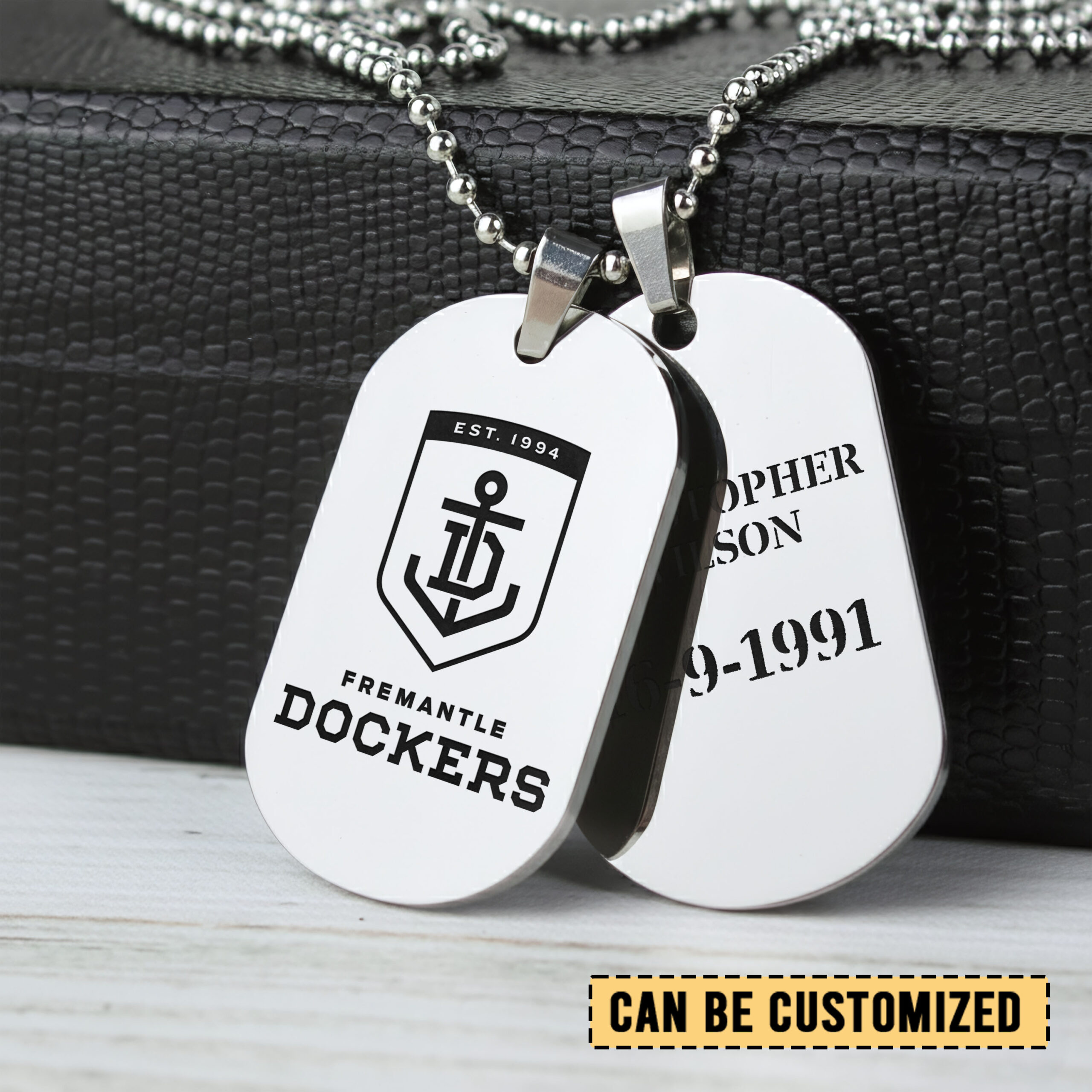 Auspiritmerch Fremantle Dockers Personalized Necklace Dog Tag For Fans