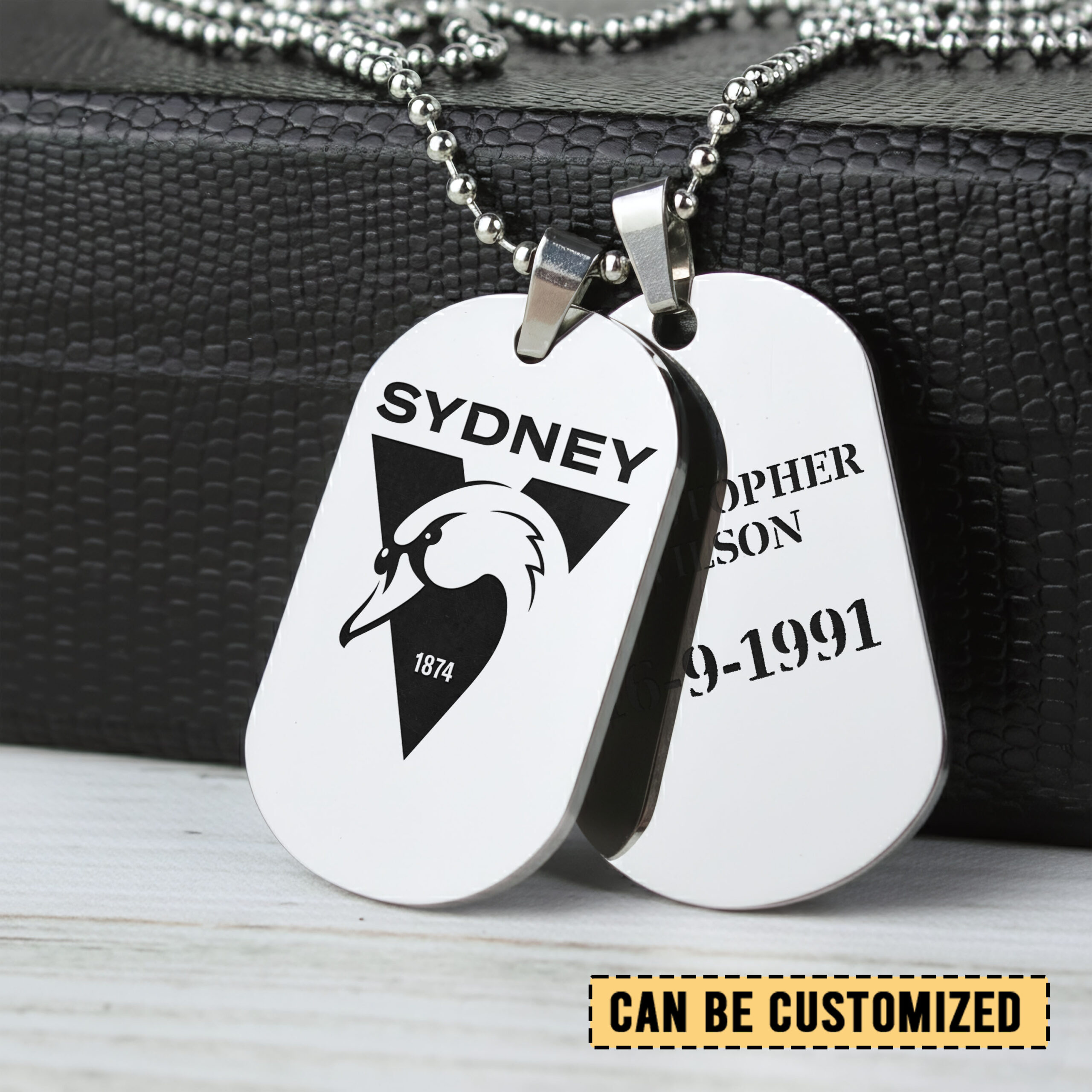 Auspiritmerch Sydney Swans Personalized Necklace Dog Tag For Fans