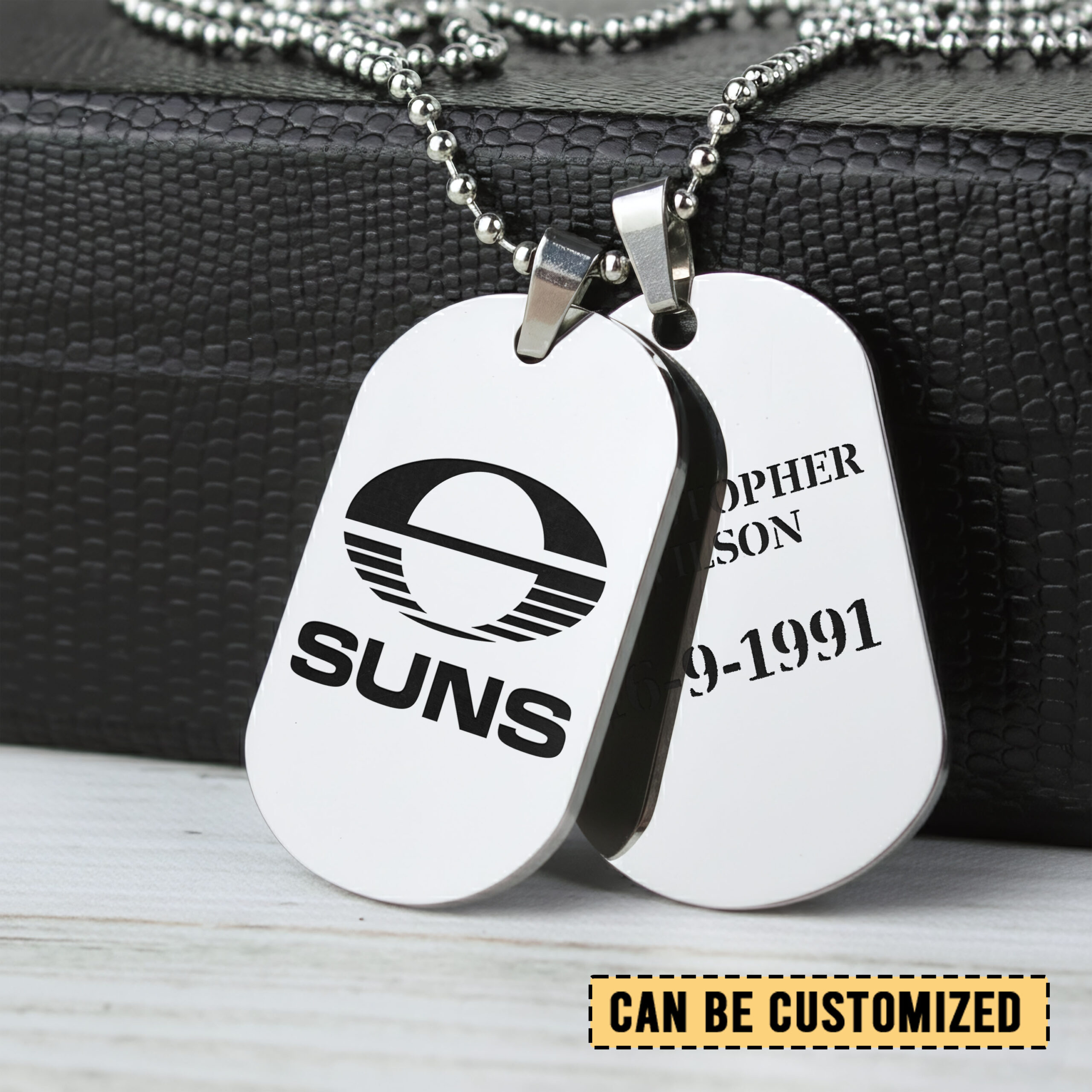 Auspiritmerch Gold Coast Suns Personalized Necklace Dog Tag For Fans