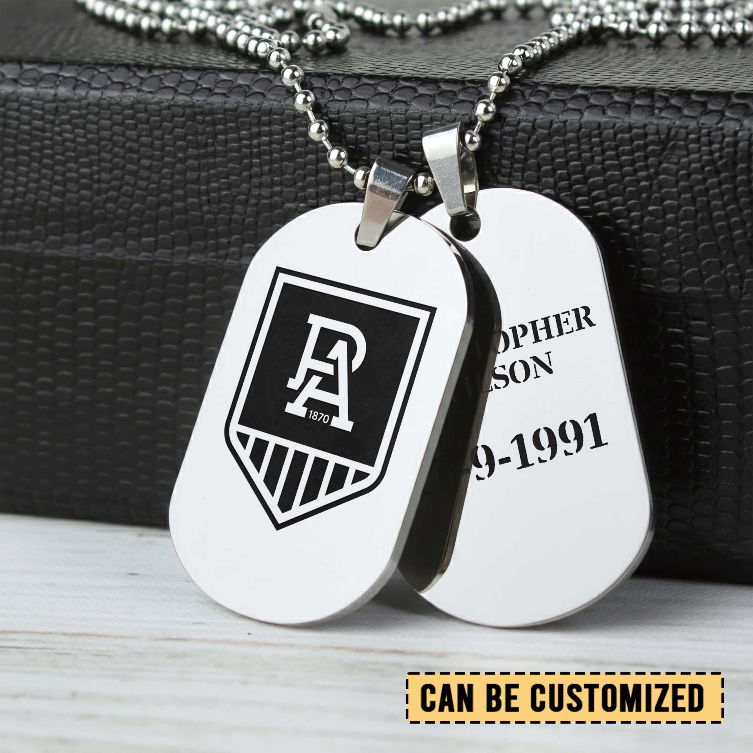 Auspiritmerch Port Adelaide Personalized Necklace Dog Tag For Fans