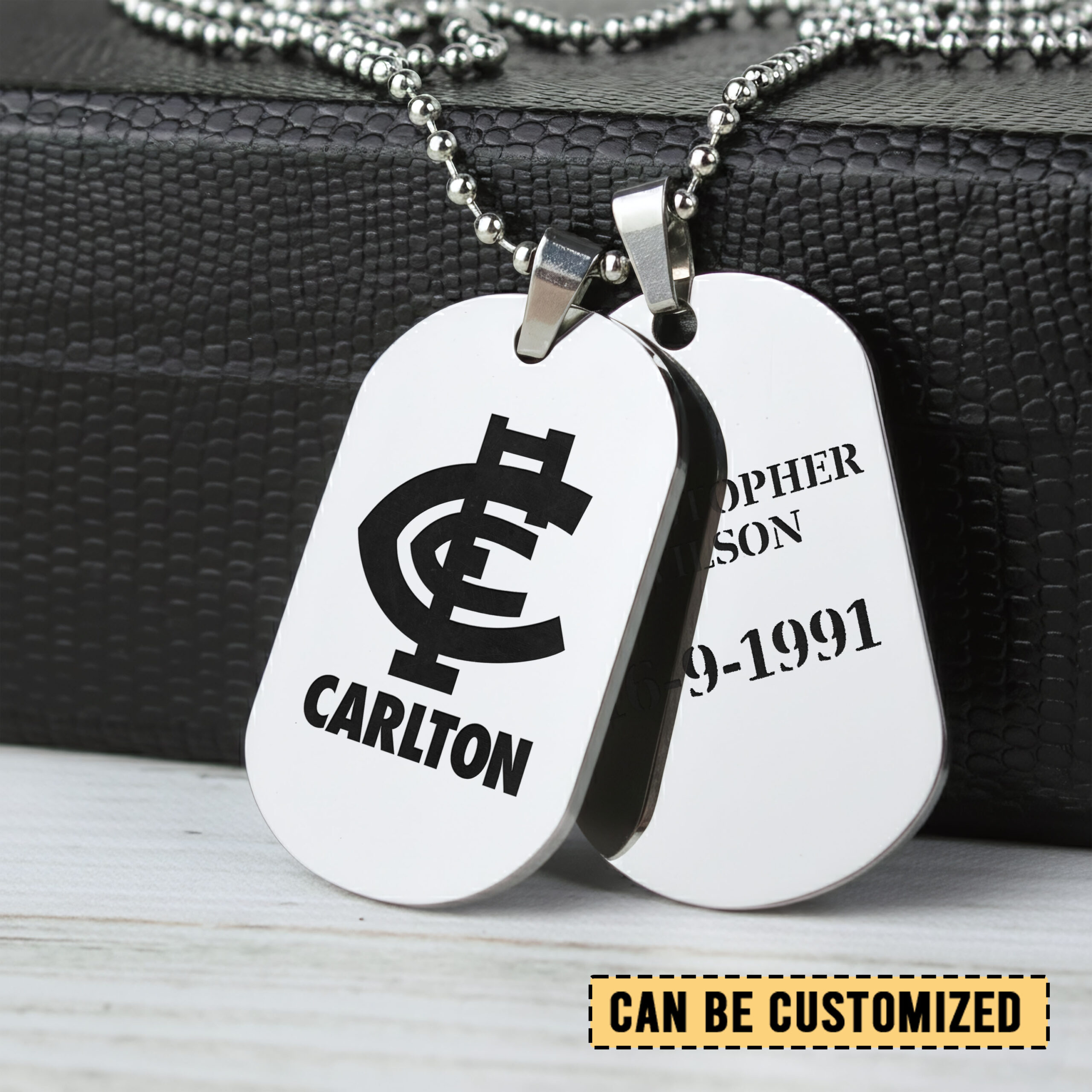 Auspiritmerch Carlton Blues Personalized Necklace Dog Tag For Fans