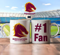 Auspiritmerch Brisbane Broncos Personalized Mug Gift For Fans - Style 2