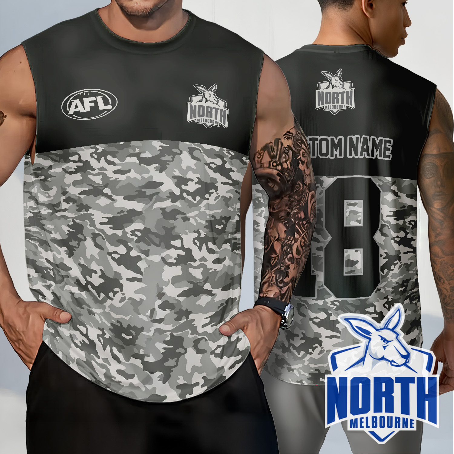 Auspiritmerch North Melbourne Personalized Tank Top Gift For Fans