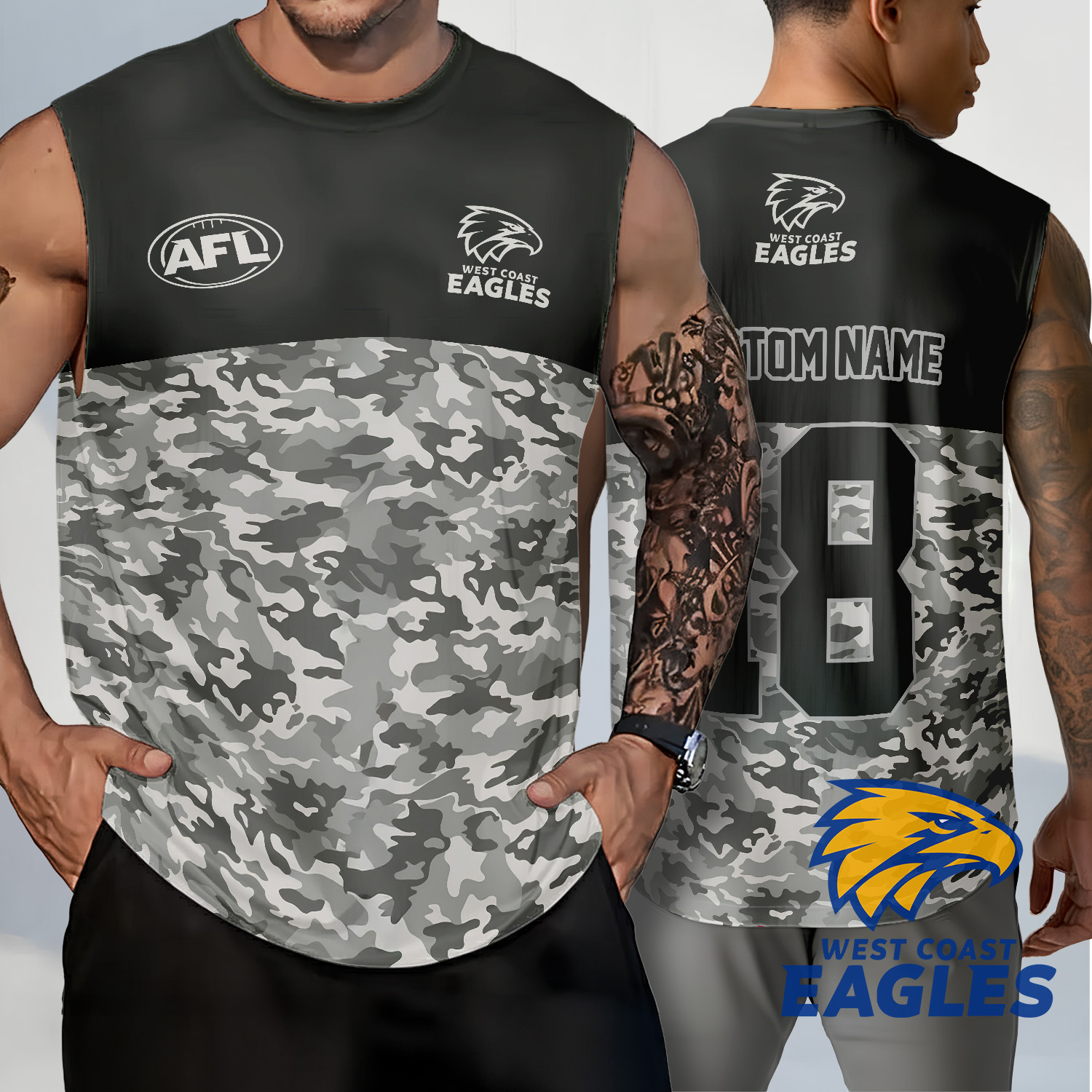 Auspiritmerch West Coast Eagles Personalized Tank Top Gift For Fans