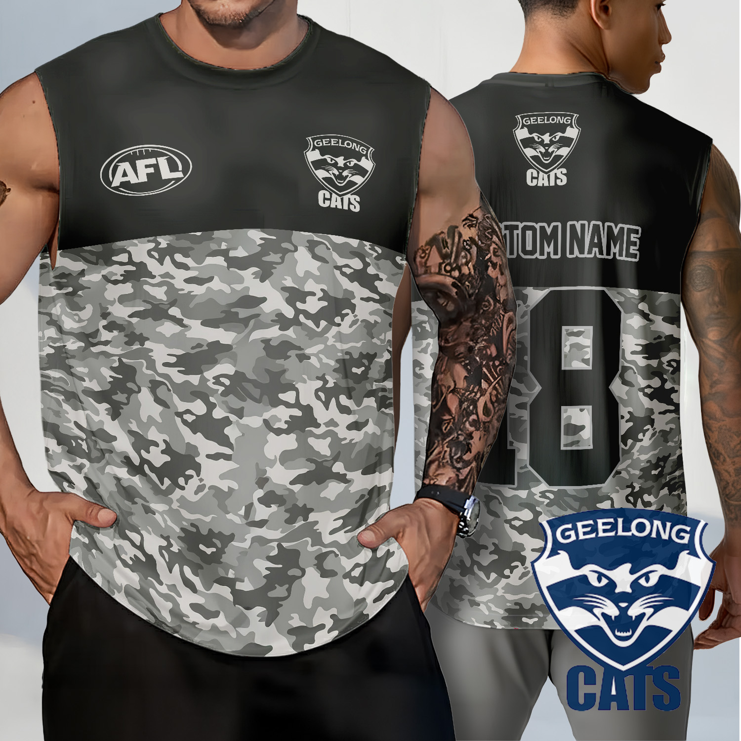 Auspiritmerch Geelong Cats Personalized Tank Top Gift For Fans