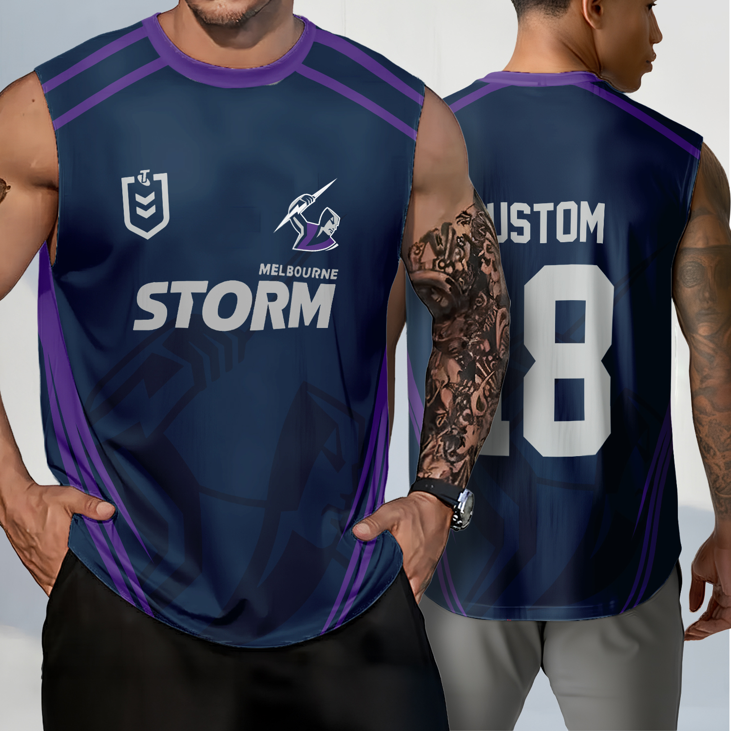 Auspiritmerch Melbourne Storm Personalized Tank Top Gift For Fans