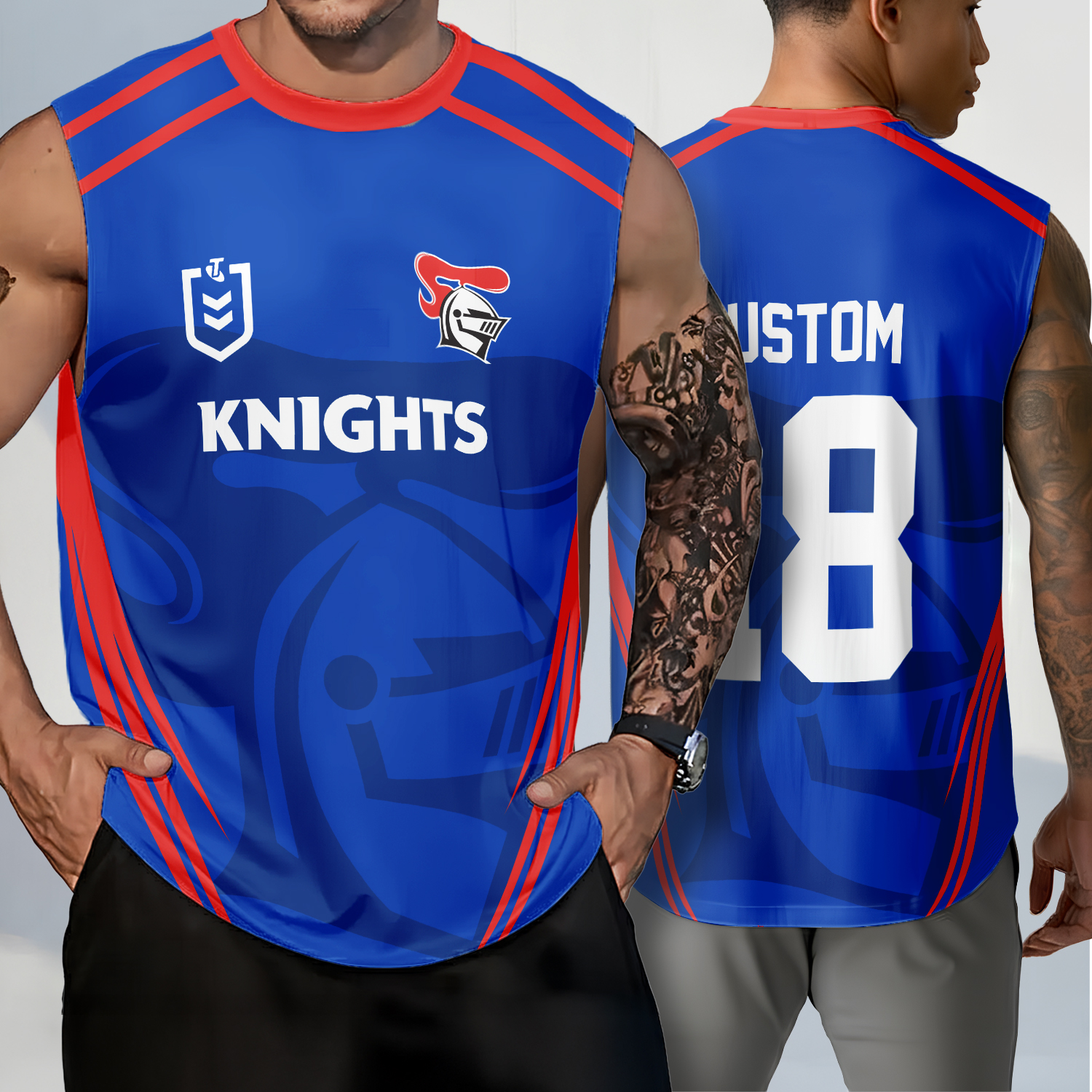 Auspiritmerch Newcastle Knights Personalized Tank Top Gift For Fans