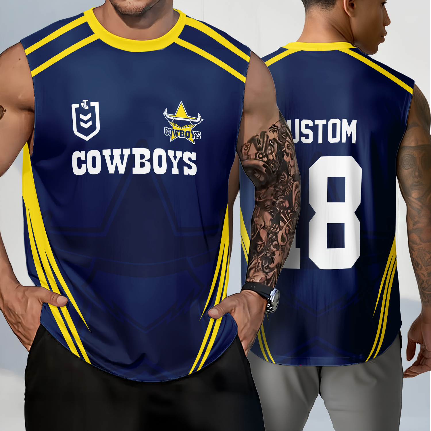 Auspiritmerch North Queensland Cowboys Personalized Tank Top Gift For Fans