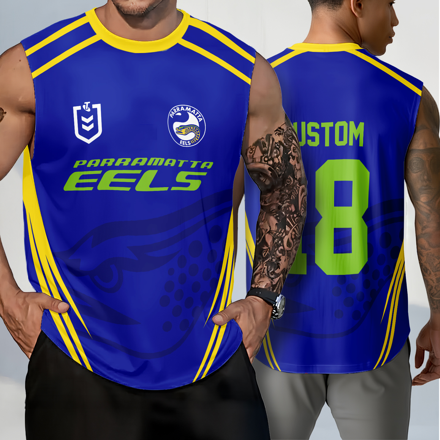 Auspiritmerch Parramatta Eels Personalized Tank Top Gift For Fans