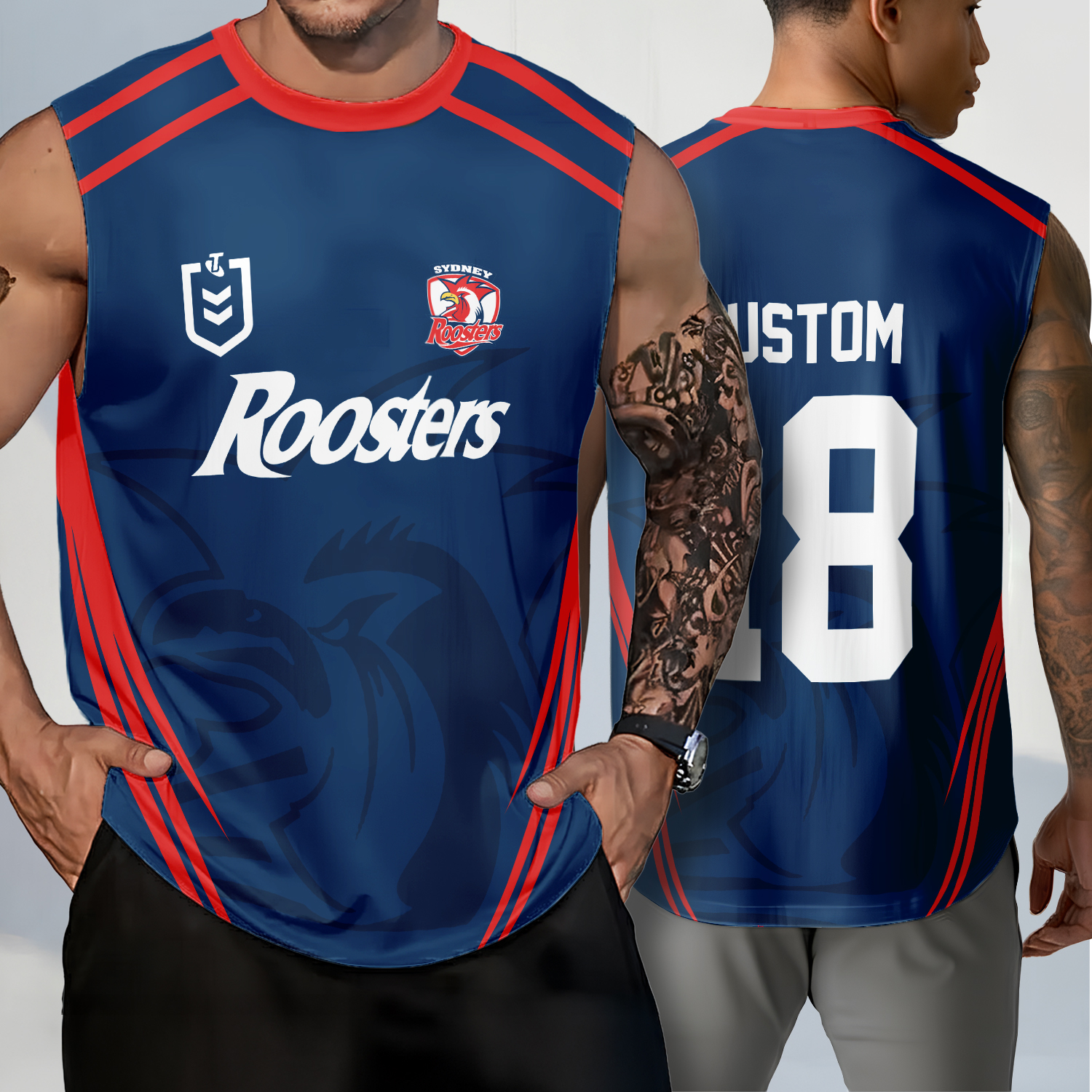 Auspiritmerch Sydney Roosters Personalized Tank Top Gift For Fans