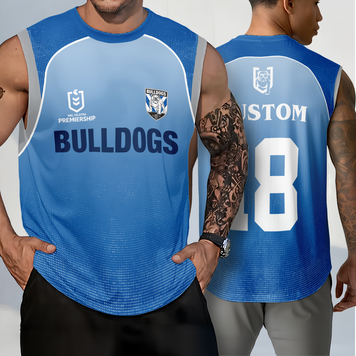 Auspiritmerch Canterbury-Bankstown Bulldogs x Stranger Things Personalized T Shirt Gift For Fansb