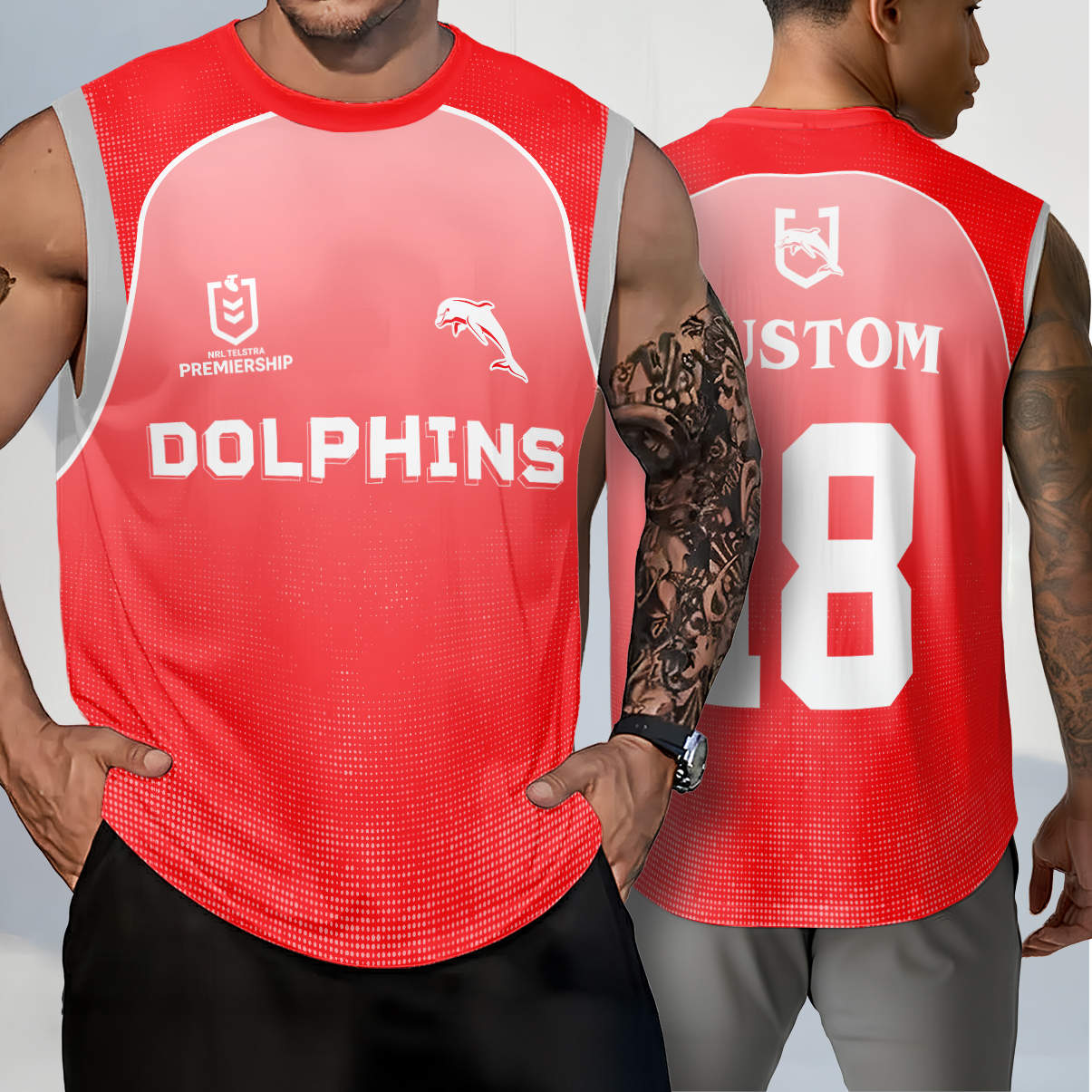 Auspiritmerch Dolphins Personalized Tank Top Gift For Fans