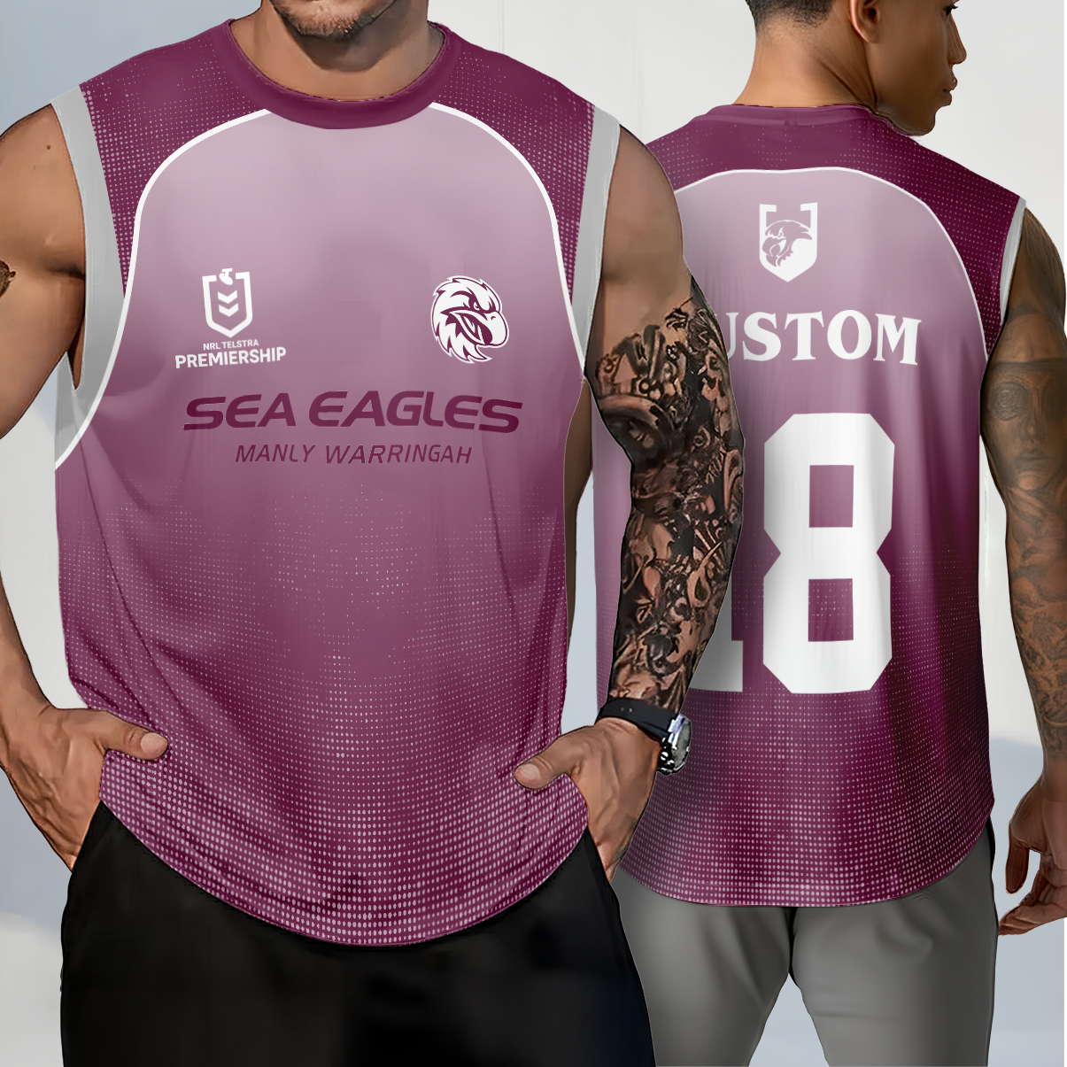 Auspiritmerch Manly Warringah Sea Eagles Personalized Tank Top Gift For Fans