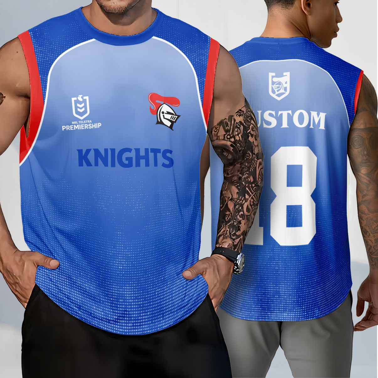 Auspiritmerch Newcastle Knights Personalized Tank Top Gift For Fans
