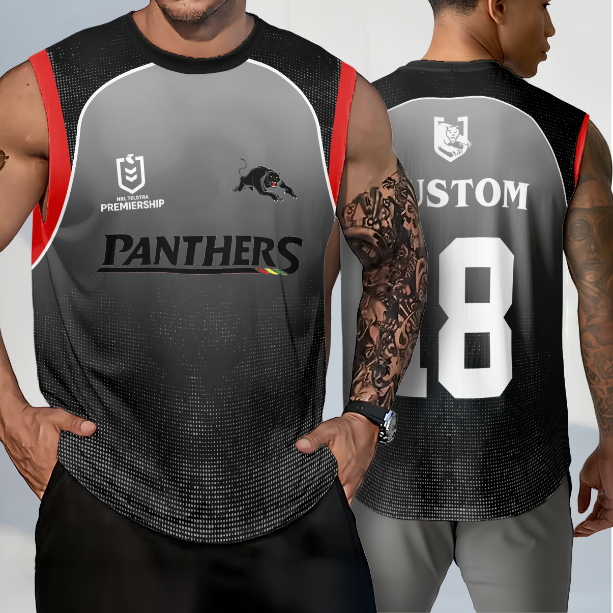 Auspiritmerch Penrith Panthers x Stranger Things Personalized T Shirt Gift For Fansb