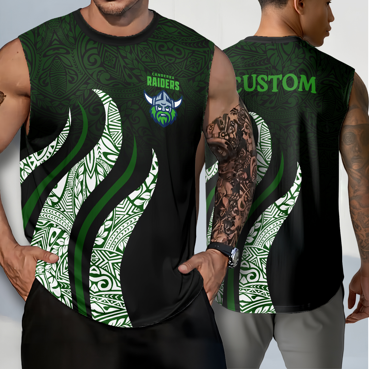 Auspiritmerch Canberra Raiders x Stranger Things Personalized Tank Top Gift For Fans