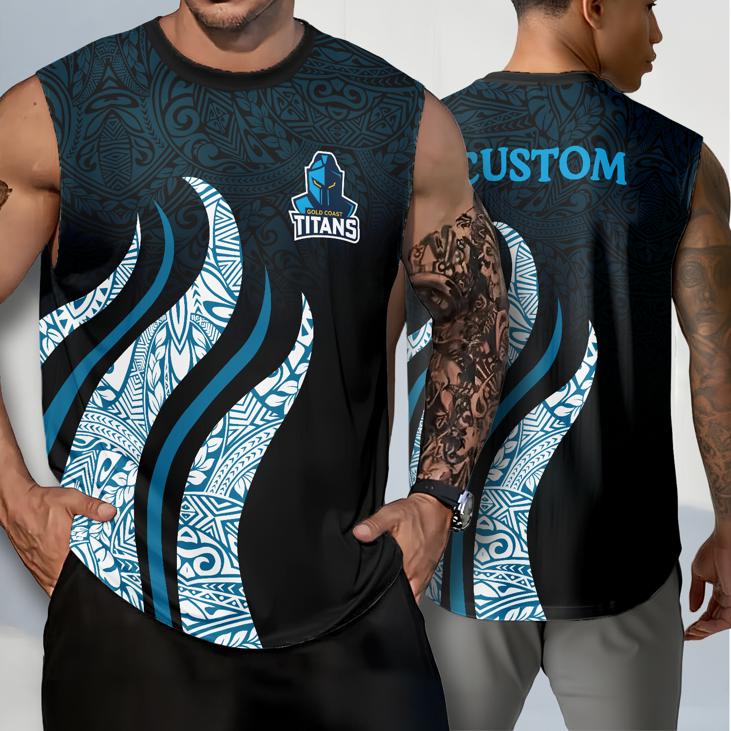 Auspiritmerch Gold Coast Titans Personalized Tank Top Gift For Fans