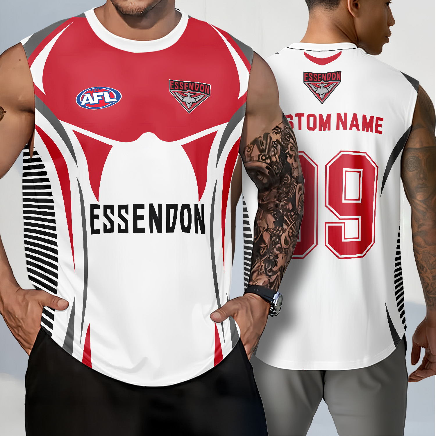 Auspiritmerch Essendon Personalized Tank Top Gift For Fans