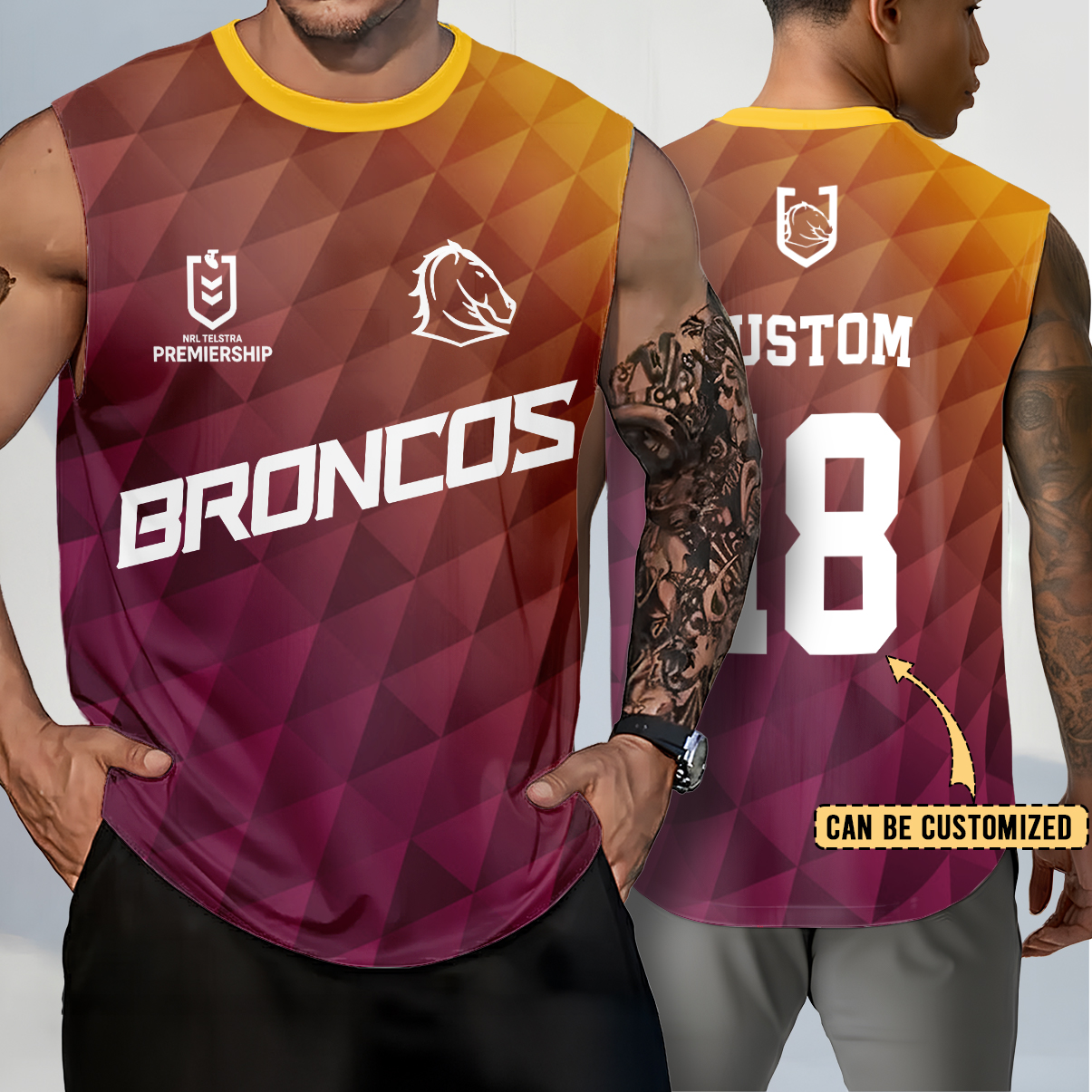 Auspiritmerch Brisbane Broncos Personalized Tank Top Gift For Fans