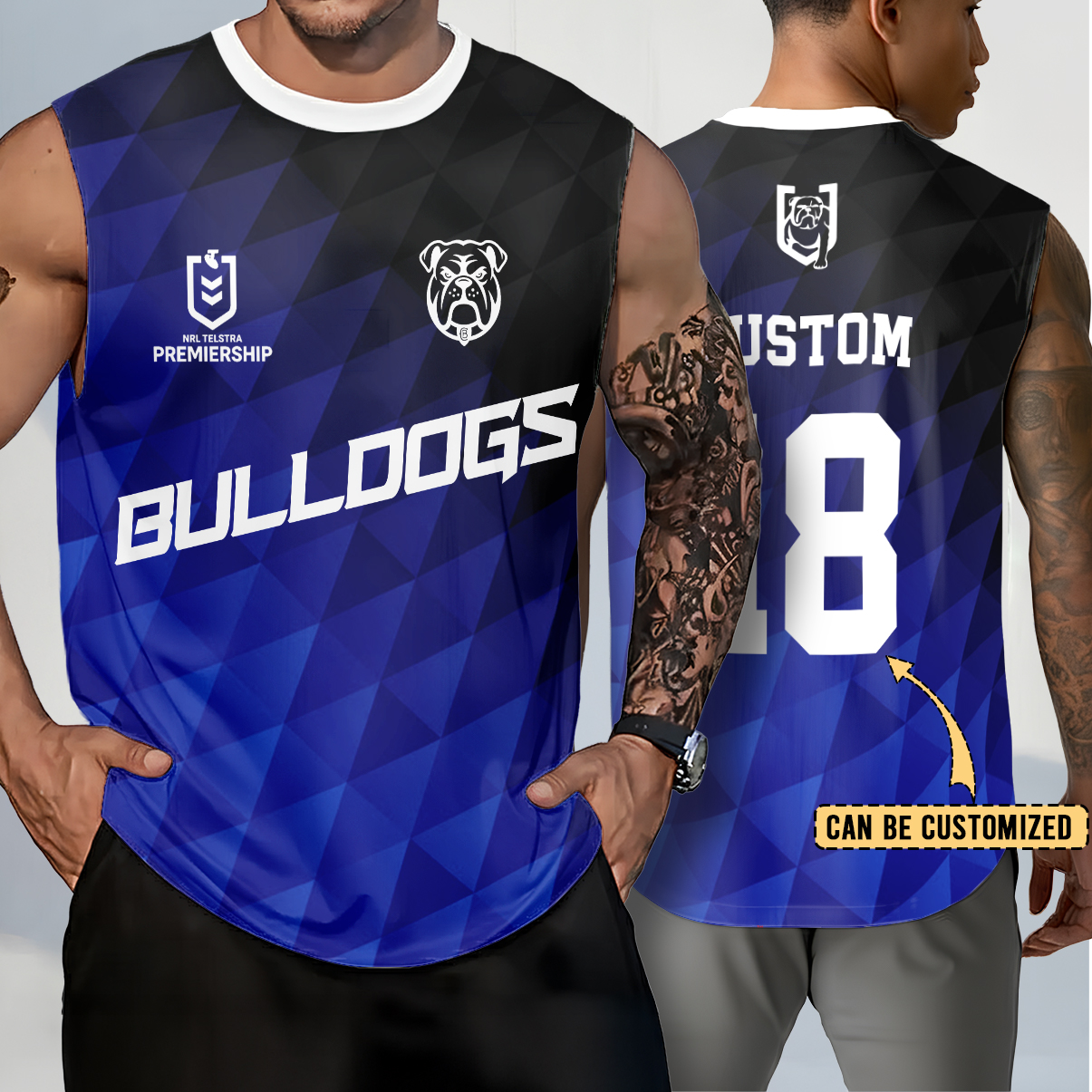 Auspiritmerch Canterbury-Bankstown Bulldogs Personalized Tank Top Gift For Fans