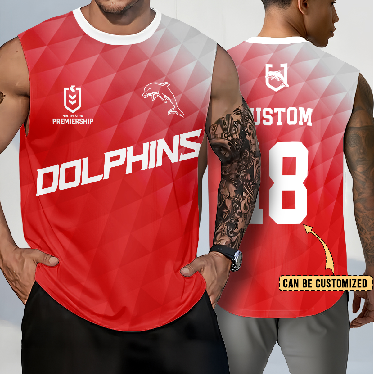 Auspiritmerch Dolphins Personalized Tank Top Gift For Fans