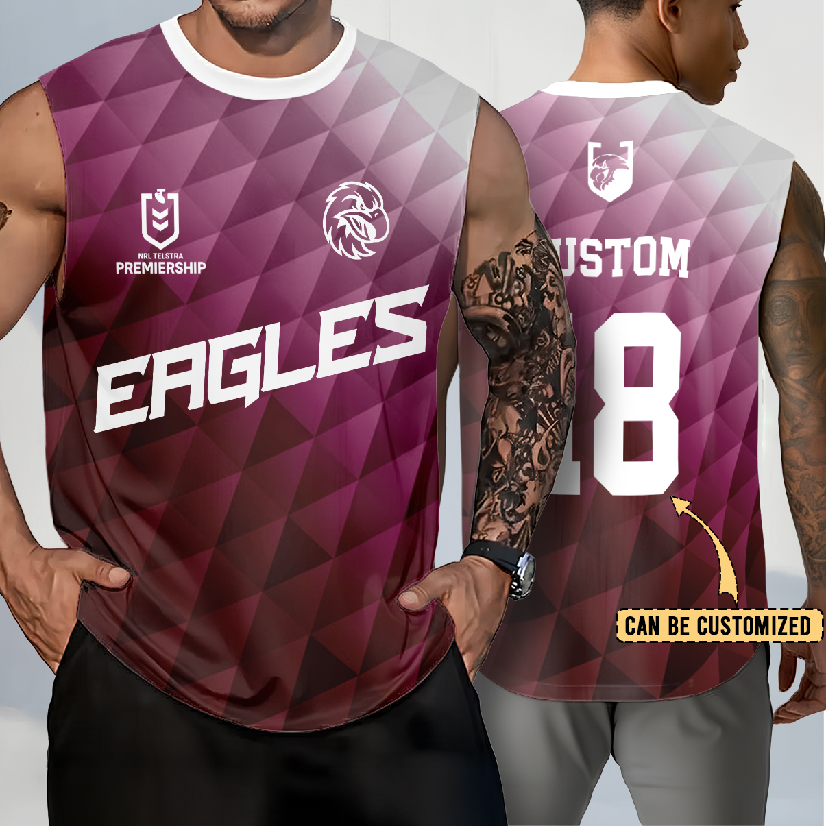Auspiritmerch Manly Warringah Sea Eagles Personalized Tank Top Gift For Fans