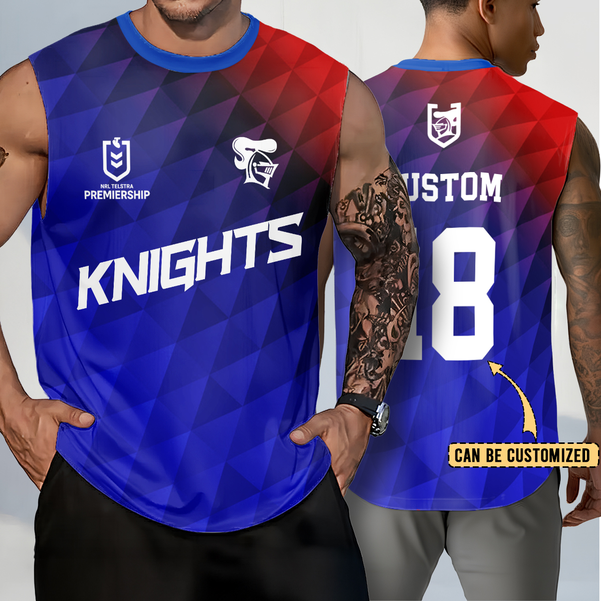 Auspiritmerch Newcastle Knights Personalized Tank Top Gift For Fans