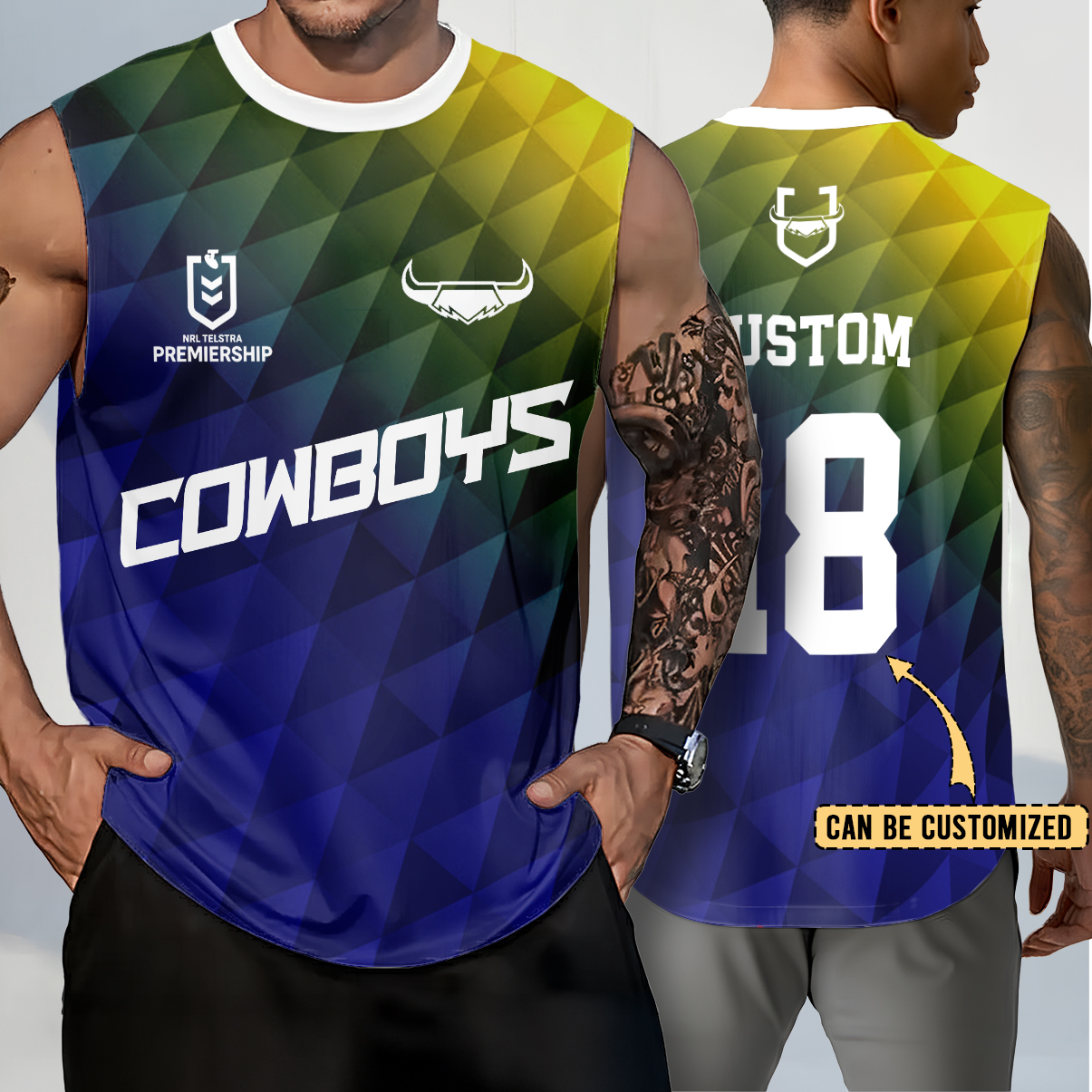 Auspiritmerch North Queensland Cowboys Personalized Tank Top Gift For Fans